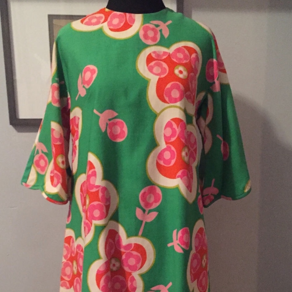 Funky Floral 1960's Vintage MuMu Cocktail Dress